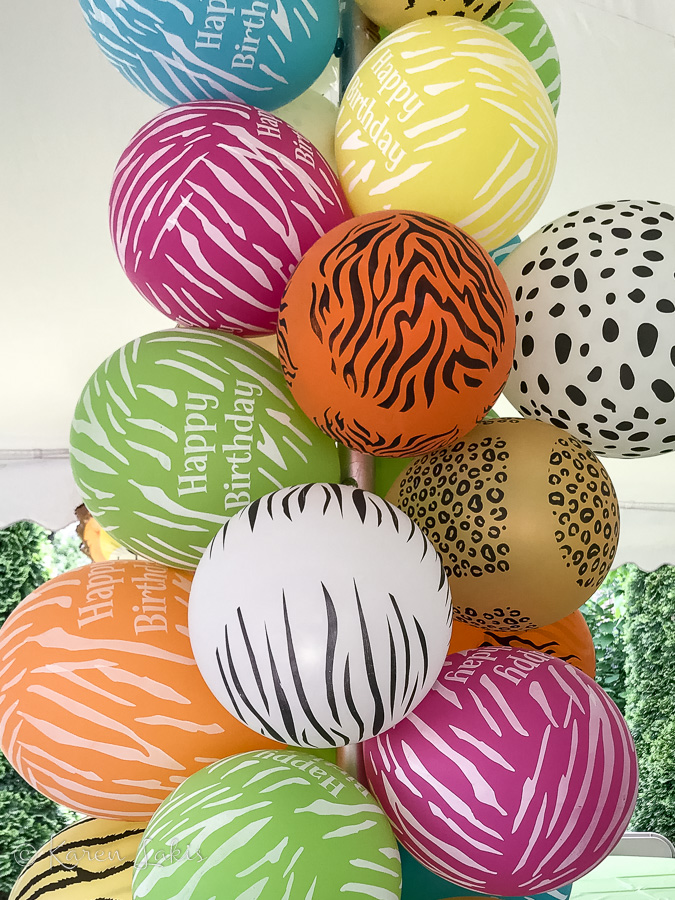 jungle theme balloons