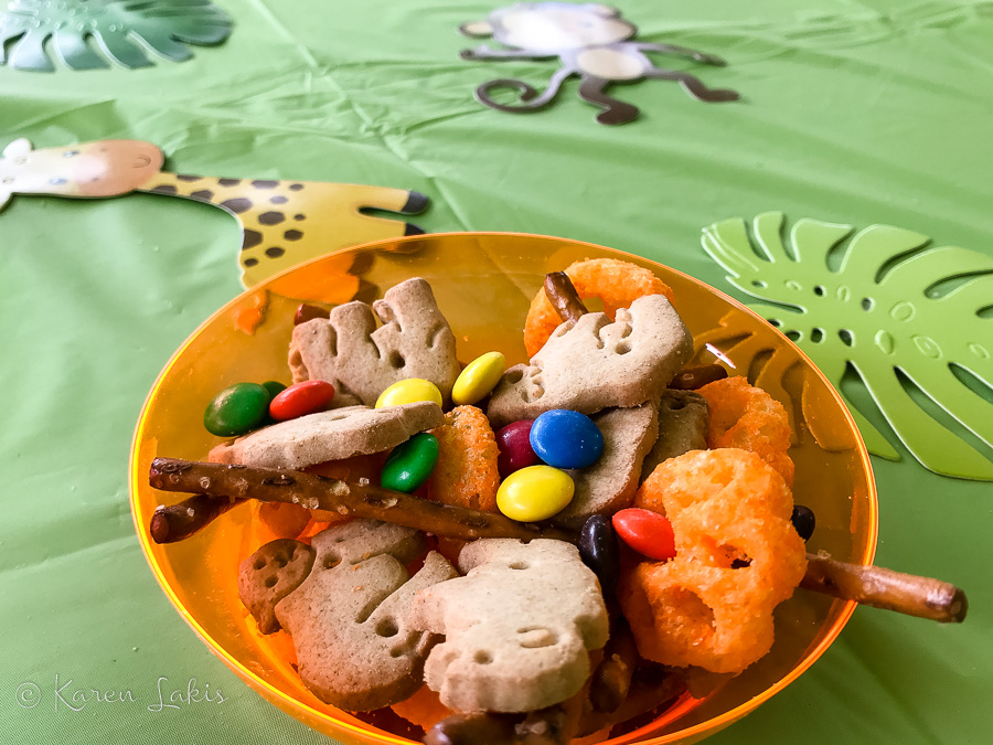 birthday party Jungle snack mix