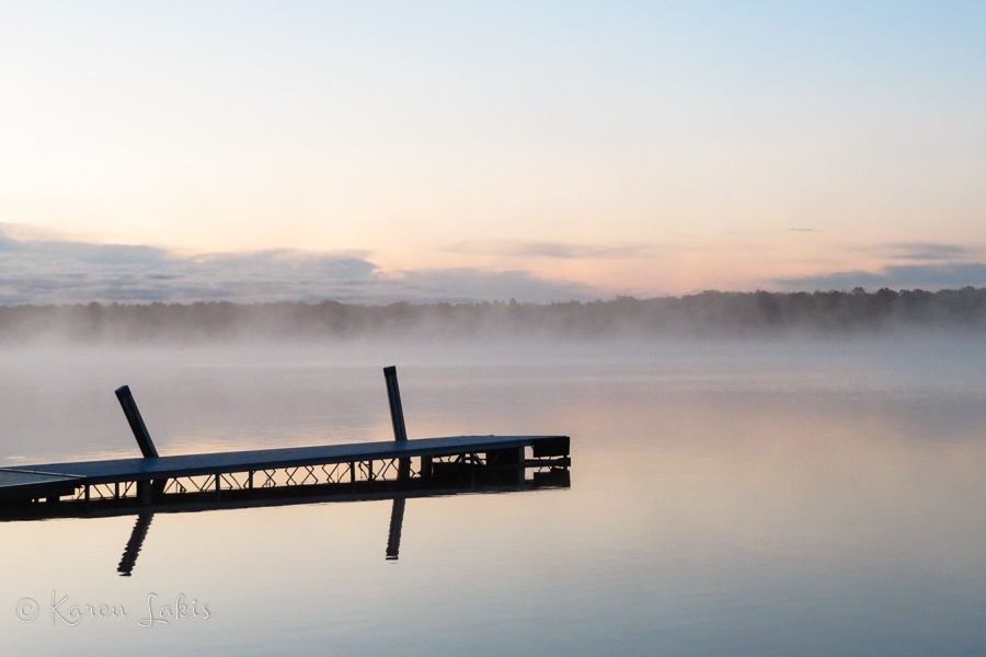 misty sunrise