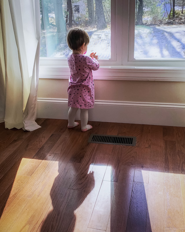 Ella at the window