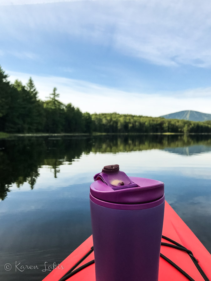 coffee on the kayak