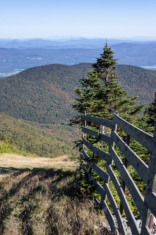 Looking down Jay Peak