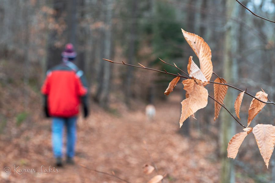 Greg and Chessie on the trail