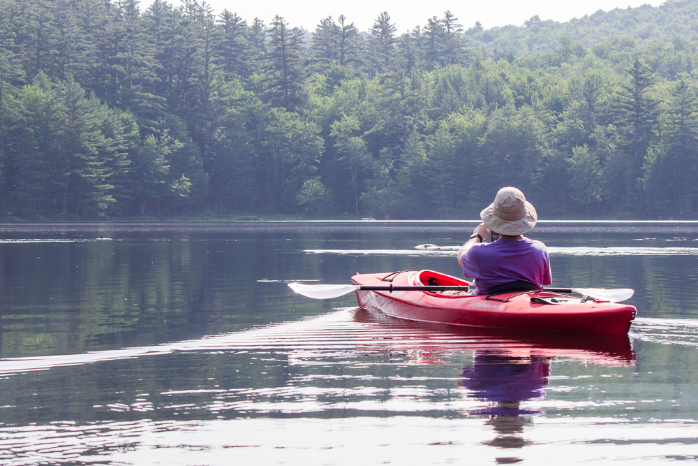 greg in his kayak